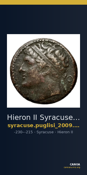 Hieron II Syracuse Puglisi 2009 342-343 — CANOA