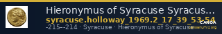 Hieronymus of Syracuse Syracuse Holloway 1969 2_17_39_53-54 — CANOA