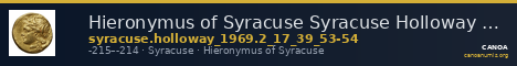 Hieronymus of Syracuse Syracuse Holloway 1969 2_17_39_53-54 — CANOA