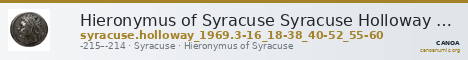 Hieronymus of Syracuse Syracuse Holloway 1969 3-16_18-38_40-52_55-60 — CANOA