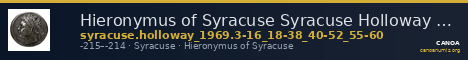Hieronymus of Syracuse Syracuse Holloway 1969 3-16_18-38_40-52_55-60 — CANOA