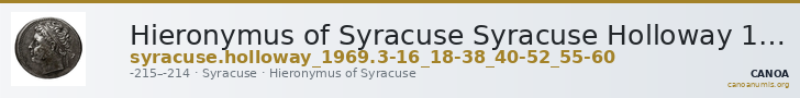 Hieronymus of Syracuse Syracuse Holloway 1969 3-16_18-38_40-52_55-60 — CANOA
