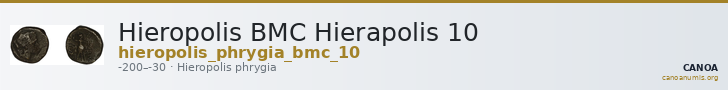 Hieropolis BMC Hierapolis 10 — CANOA