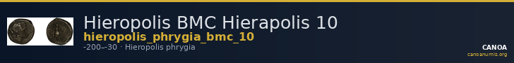 Hieropolis BMC Hierapolis 10 — CANOA