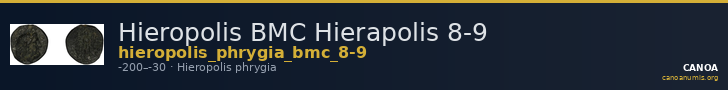 Hieropolis BMC Hierapolis 8-9 — CANOA