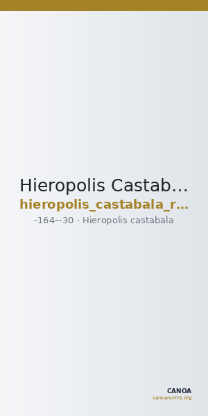 Hieropolis Castabala Robert 1964 10-11 — CANOA