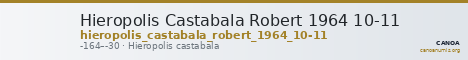 Hieropolis Castabala Robert 1964 10-11 — CANOA