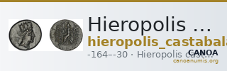 Hieropolis Castabala Robert 1964 12-13 — CANOA