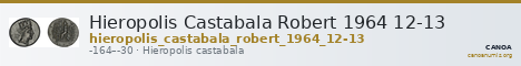 Hieropolis Castabala Robert 1964 12-13 — CANOA