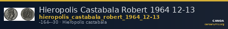 Hieropolis Castabala Robert 1964 12-13 — CANOA