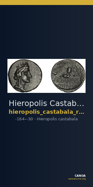 Hieropolis Castabala Robert 1964 14-17 — CANOA