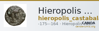 Hieropolis Castabala Robert 1964 3-6 — CANOA