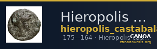 Hieropolis Castabala Robert 1964 3-6 — CANOA
