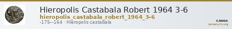 Hieropolis Castabala Robert 1964 3-6 — CANOA