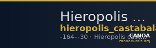 Hieropolis Castabala Robert 1964 6a — CANOA