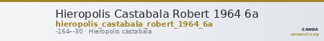 Hieropolis Castabala Robert 1964 6a — CANOA