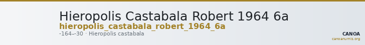 Hieropolis Castabala Robert 1964 6a — CANOA
