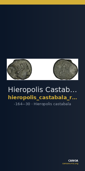 Hieropolis Castabala Robert 1964 7-8 — CANOA