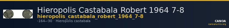 Hieropolis Castabala Robert 1964 7-8 — CANOA