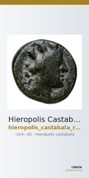 Hieropolis Castabala Robert 1964 9 — CANOA