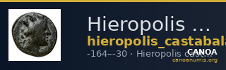 Hieropolis Castabala Robert 1964 9 — CANOA