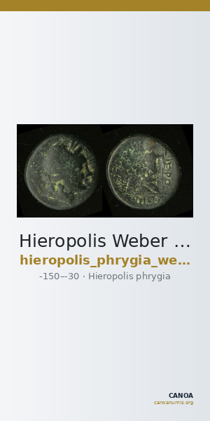 Hieropolis Weber 1911 1a — CANOA
