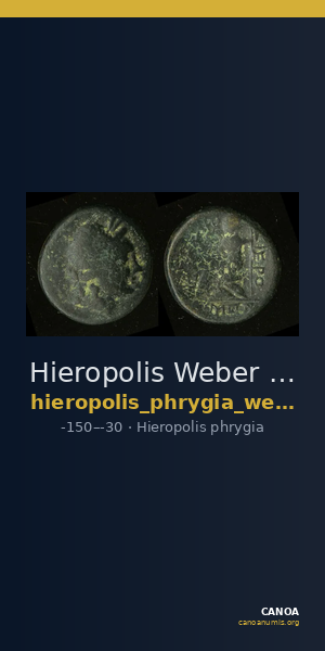 Hieropolis Weber 1911 1a — CANOA