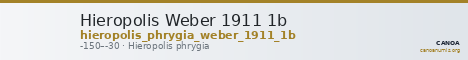 Hieropolis Weber 1911 1b — CANOA