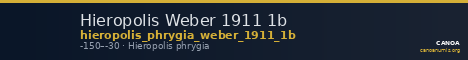 Hieropolis Weber 1911 1b — CANOA