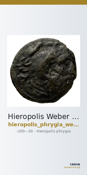 Hieropolis Weber 1911 1c — CANOA