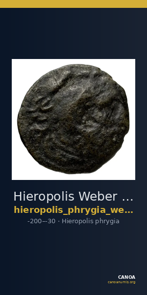 Hieropolis Weber 1911 1c — CANOA