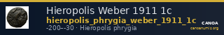 Hieropolis Weber 1911 1c — CANOA