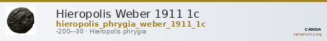 Hieropolis Weber 1911 1c — CANOA