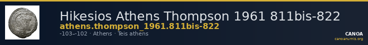 Hikesios Athens Thompson 1961 811bis-822 — CANOA