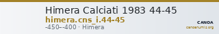 Himera Calciati 1983 44-45 — CANOA