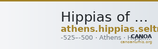 Hippias of Athens Athens Seltman 1924 Groups H and L — CANOA