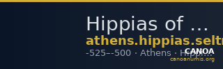 Hippias of Athens Athens Seltman 1924 Groups H and L — CANOA