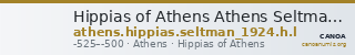 Hippias of Athens Athens Seltman 1924 Groups H and L — CANOA