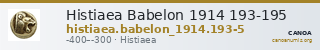 Histiaea Babelon 1914 193-195 — CANOA