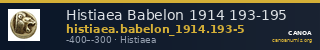 Histiaea Babelon 1914 193-195 — CANOA
