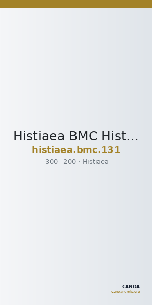 Histiaea BMC Histiaea 131 — CANOA