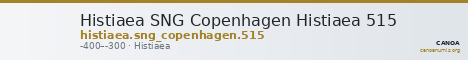 Histiaea SNG Copenhagen Histiaea 515 — CANOA