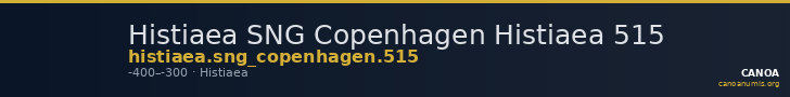 Histiaea SNG Copenhagen Histiaea 515 — CANOA
