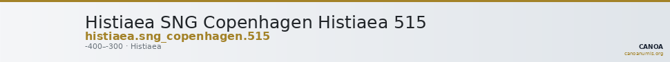 Histiaea SNG Copenhagen Histiaea 515 — CANOA