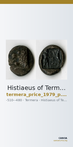 Histiaeus of Termera Termera Price,  NNF-NYTT 1979 p. 11, fig. 1 — CANOA