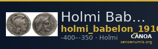 Holmi Babelon 1910 1451-4 — CANOA