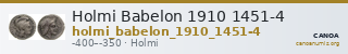 Holmi Babelon 1910 1451-4 — CANOA