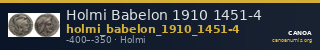 Holmi Babelon 1910 1451-4 — CANOA