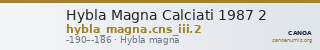 Hybla Magna Calciati 1987 2 — CANOA