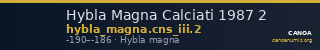 Hybla Magna Calciati 1987 2 — CANOA